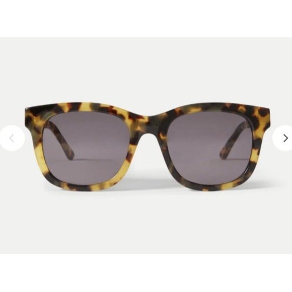 Veronica Beard Jane Square Frame Sunglasses Tortoise NWB main image 4